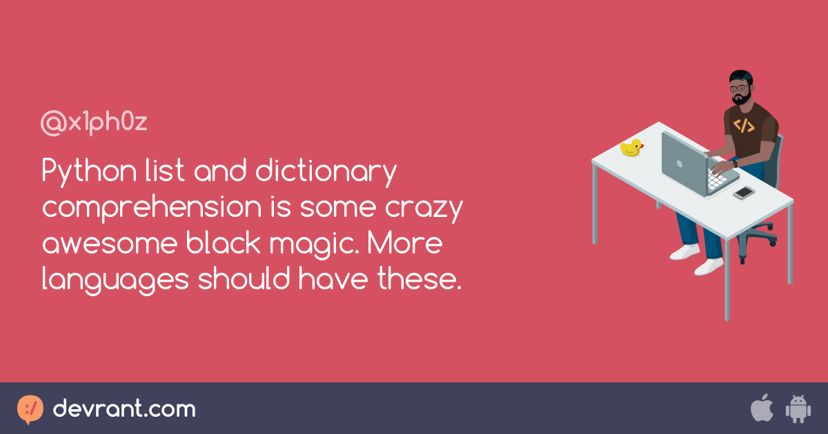 Python List And Dictionary Comprehension