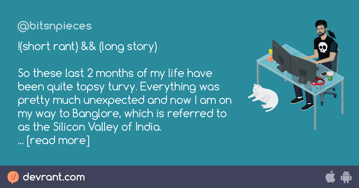 no tag i can think about - !(short rant) && (long story) So these last ...