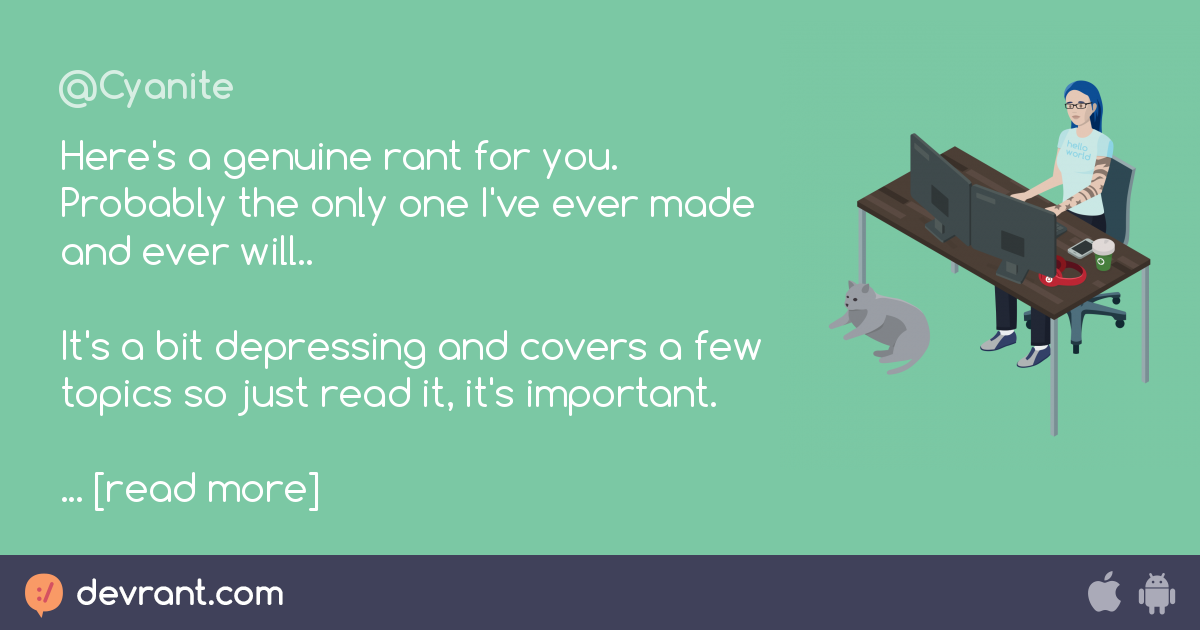 i'll miss you guys q.q - Here's a genuine rant for you. Probably the ...