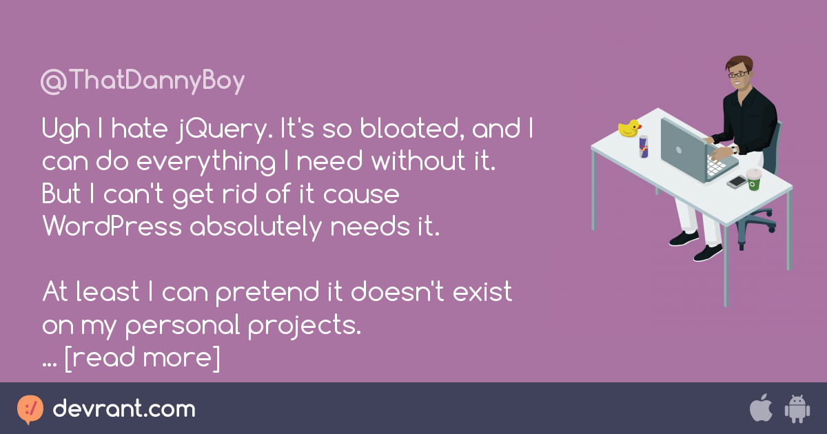 javascript - Ugh I hate jQuery. It's so bloated, and I can do ...