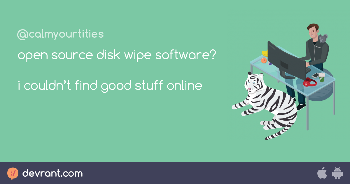 open source disk wipe