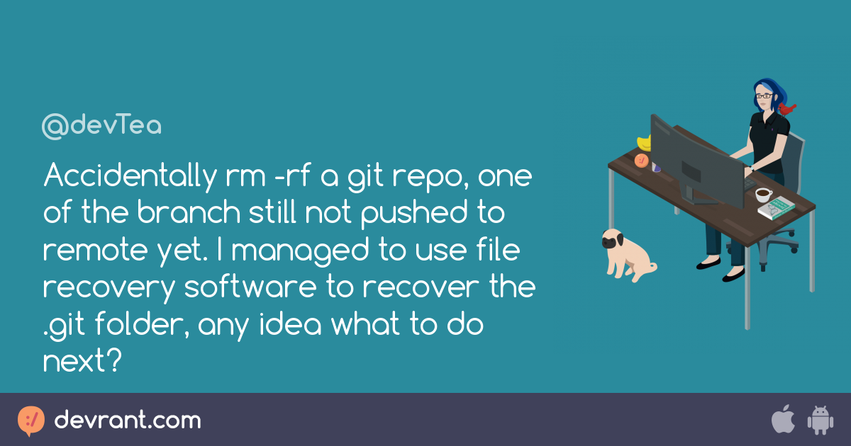 git Accidentally rm rf a git repo, one of the branch