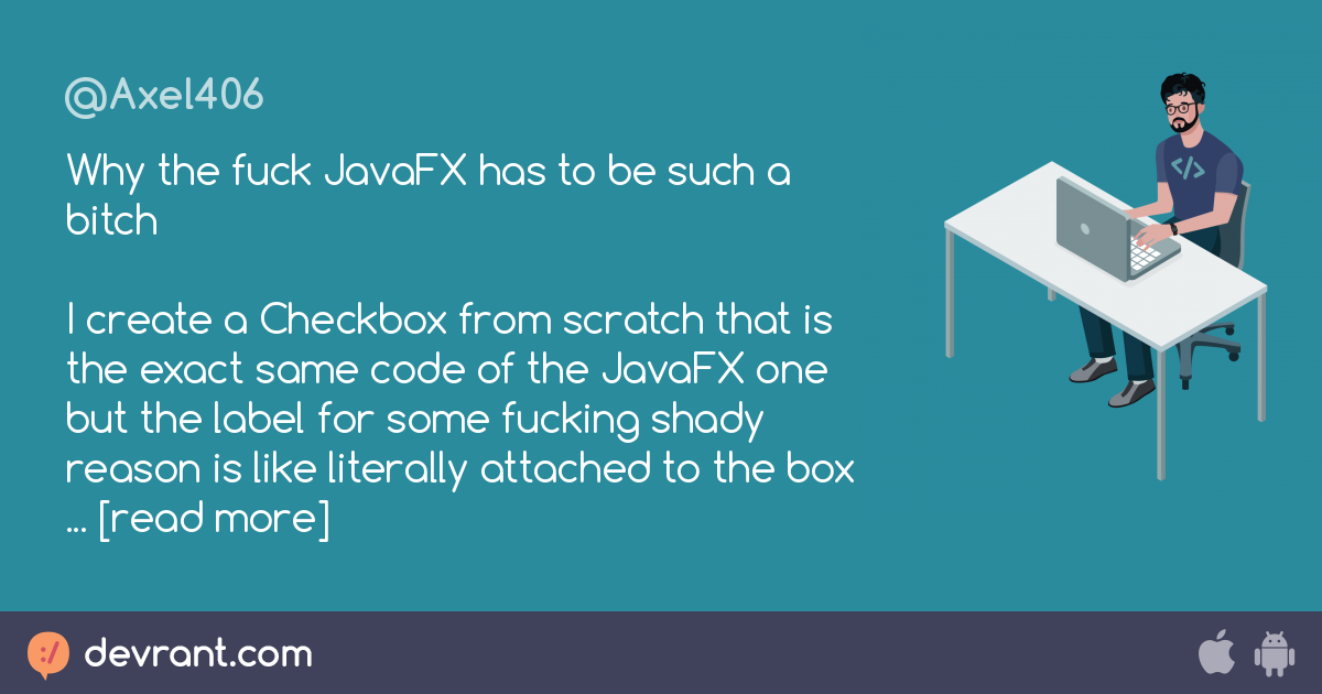 Why The Fuck Javafx Has To Be Such A Bitch I Create A Checkbox From