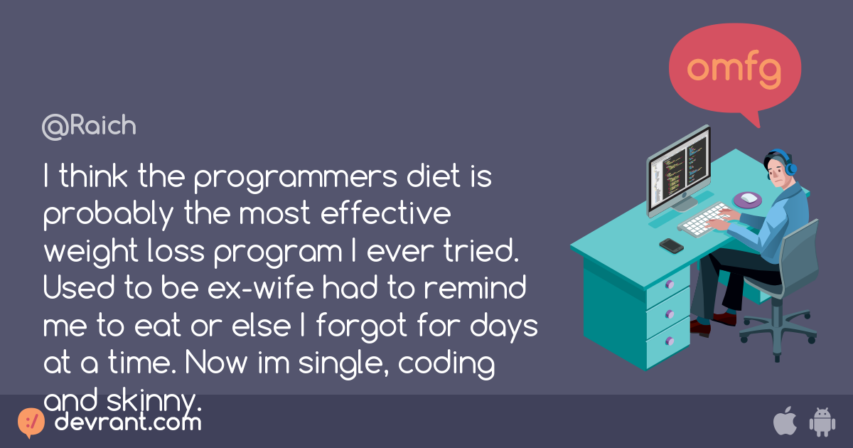 Fast Weight Programmers diet - I think the programmers diet is probably the most effective ...