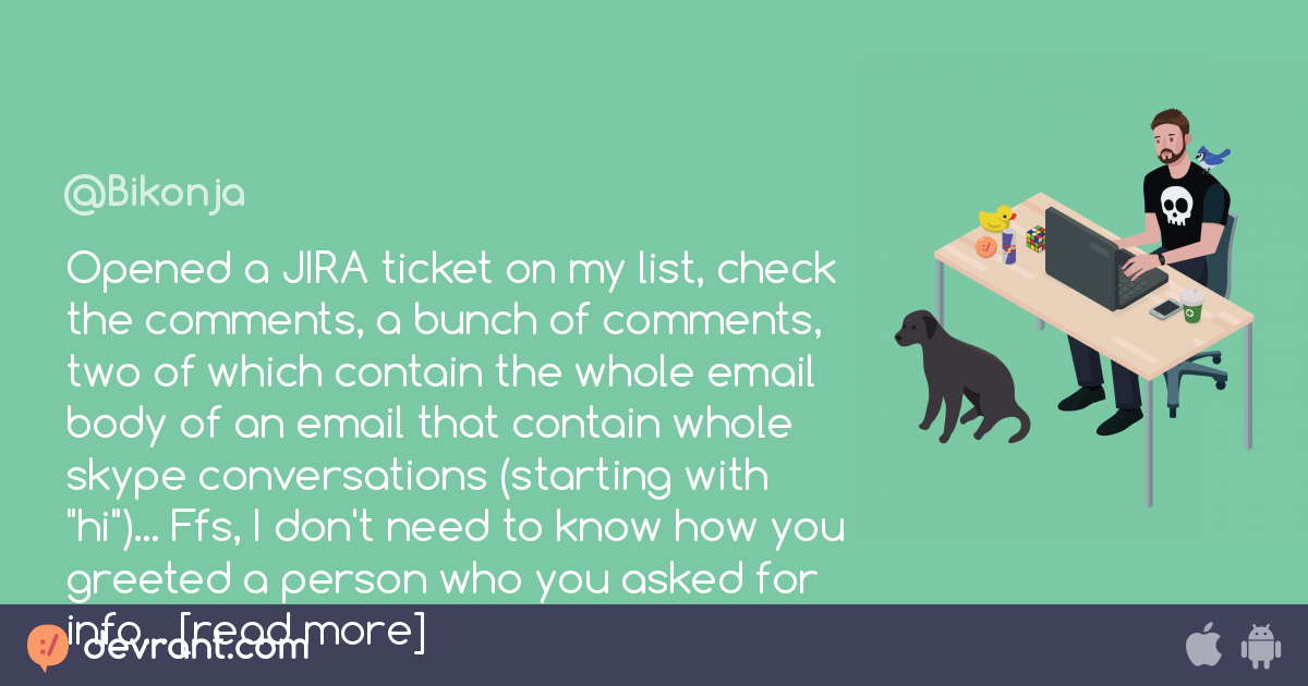 jira ticket devrant